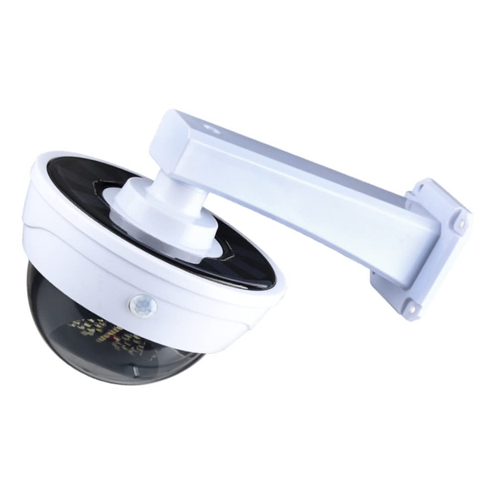 OSALADI Fake Security Camera with LED Lights - Dummy Surveillance Camera, Anti-Theft Warning Light, Motion Sensor, Outdoor Plastic Charging Light - Perfect for Home Security & Business Protection