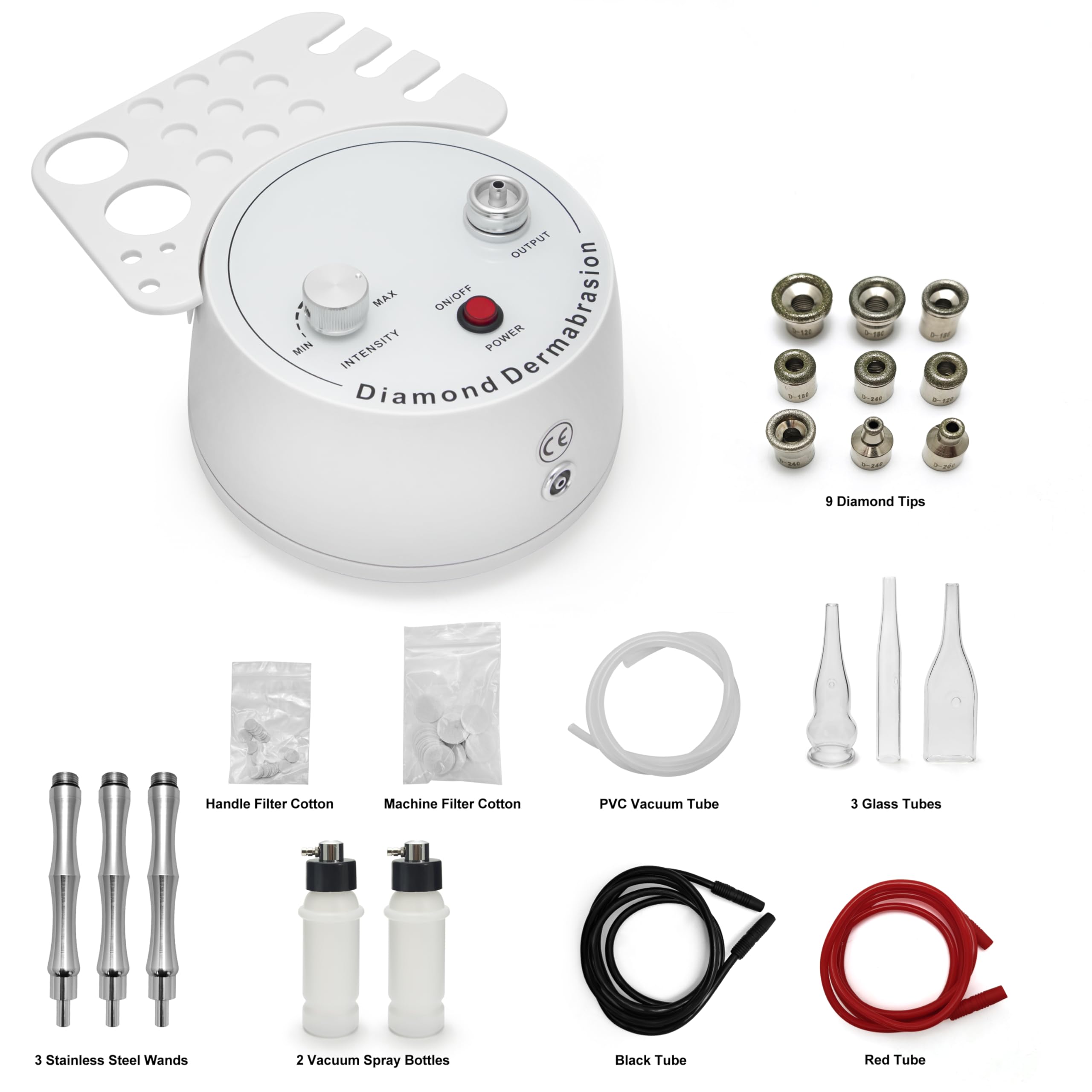 Professional Diamond Microdermabrasion Machine - 3-in-1 Skin Rejuvenation & Blackhead Removal Beauty Device (Elitzia ETNF108) for Home Spa & Facial Treatments