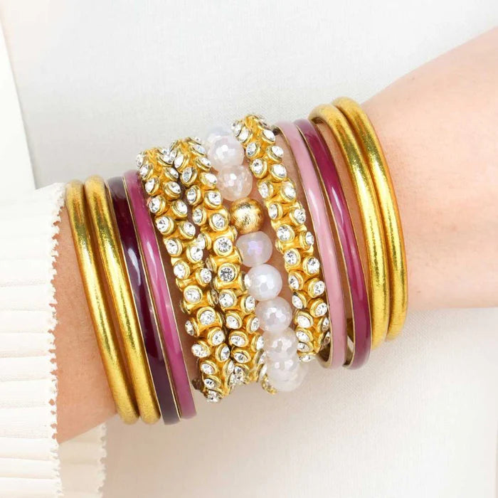 BuDhaGirl Crystal Wrap Bracelet for Women - Elegant Healing Stone Jewelry for Yoga, Meditation & Everyday Wear | Adjustable Beaded Wristband for Spiritual Wellness & Fashion Accessory