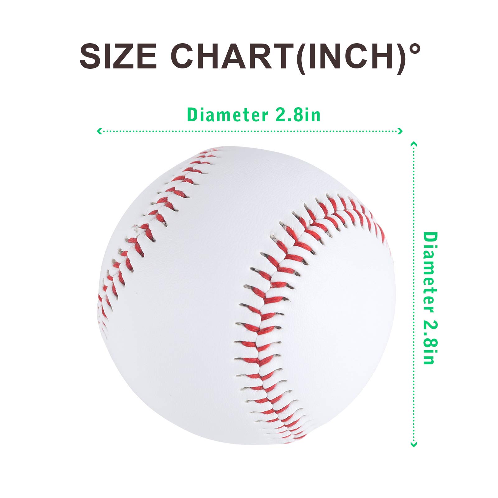 Official League 12-Pack Baseballs - 9 Inch Practice Training Balls for Youth & Adult Players | Unmarked Autograph Baseballs (One Dozen) | Perfect for Recreational Games, Team Practice & Collecting