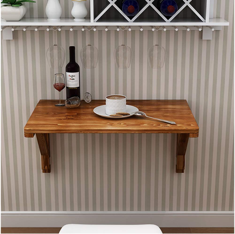Foldable Solid Wood Wall-Mounted Drop Leaf Table - 31.5