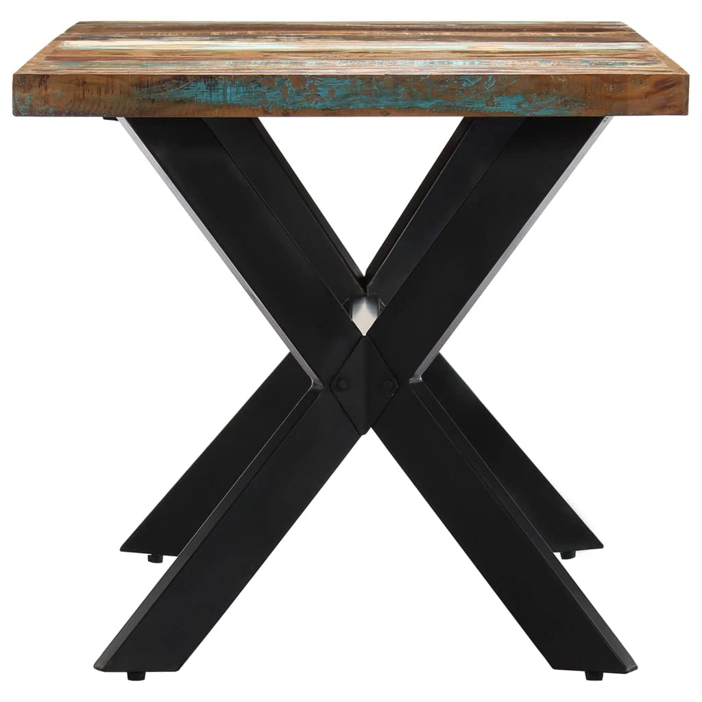 Handcrafted Solid Reclaimed Wood Dining Table 55.1
