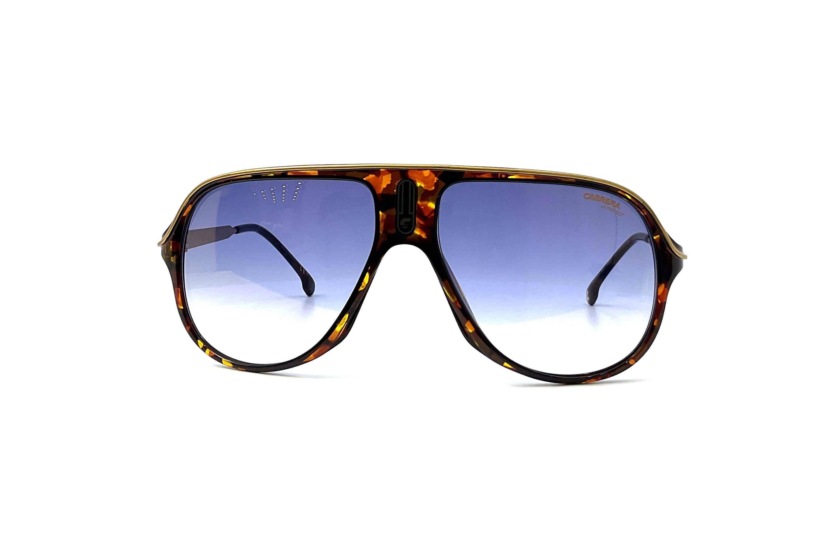 Carrera Icons Safari 65 Havana Sunglasses - Polarized UV Protection Aviator Style for Men & Women - Perfect for Driving, Beach & Outdoor Adventures
