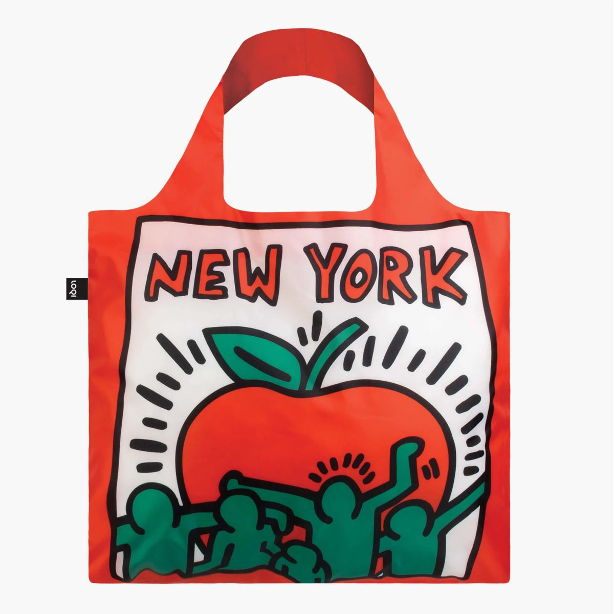 LOQI Reusable Shopping Tote Bag - Eco-Friendly Foldable Grocery Bag for Shopping, Travel & Beach - Lightweight & Durable Carryall with Stylish Designs