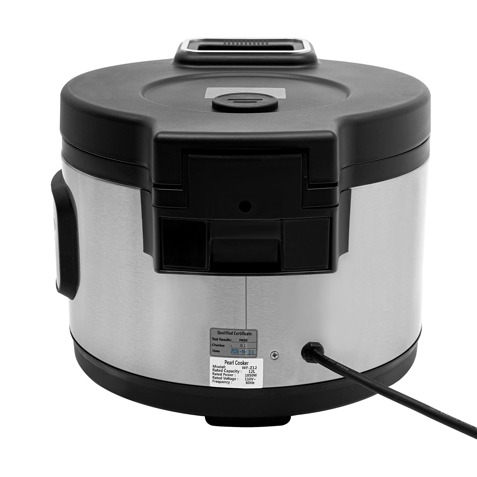 12L/3.17 Gal Commercial Boba Tea Maker Machine - Automatic Tapioca Pearl Cooker for Bubble Tea, Milk Tea with Digital Touchscreen & Timer - Perfect for Restaurants, Tea Shops, Dessert Cafes - Ideal for High-Volume Boba Production & Quick Drink Service