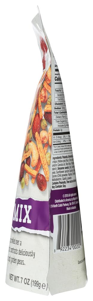 Bhuja Snacks Nut Mix 7 oz - Crunchy Almonds, Cashews & Peanuts - Healthy Snack for Office, Travel & Parties (Pack of 6)