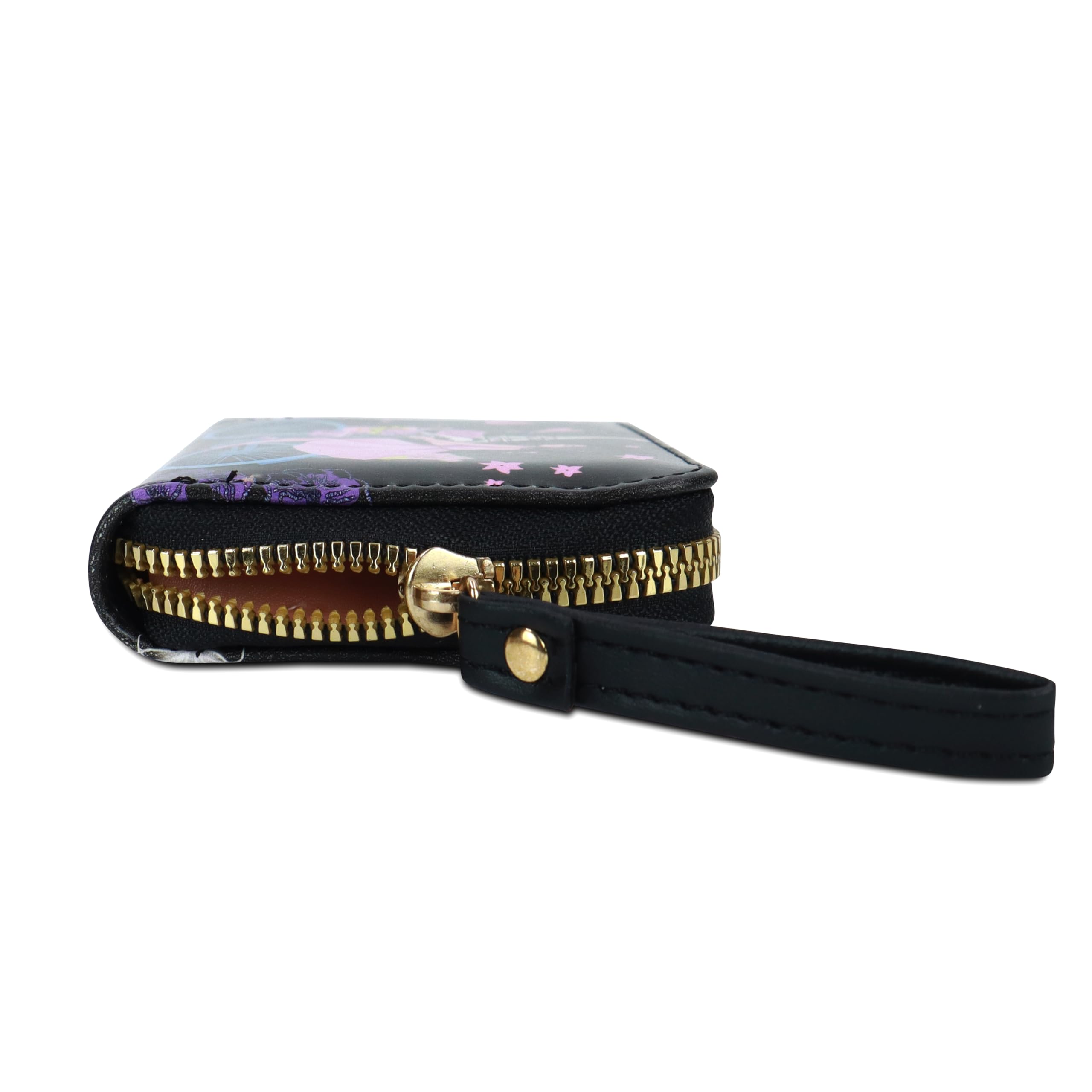NFI Essentials Small Wallet for Women - PU Leather Mini Clutch with Zipper, Printed Credit Card & Coin Holder | Perfect for Everyday Use, Travel, and Gift Giving