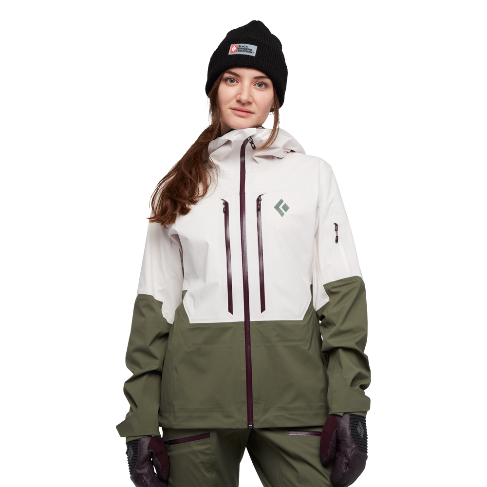 Black Diamond Recon LT Shell Jacket for Women - Lightweight Waterproof Hiking & Outdoor Adventure Gear