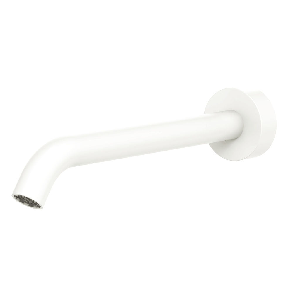 Fienza 228116MW Kaya Bathroom Sink Faucet - 220mm Matte White Basin Mixer Tap for Modern Bathrooms - Perfect for Vanities, Powder Rooms, and Guest Baths