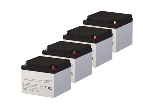 BP48 UPS Replacement Batteries - 4 Pack High Capacity Backup Power Supply for Home & Office Electronics, Emergency Power Outage Protection