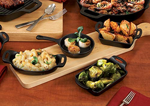 Premium WINCO Cast Iron Server - Heavy Duty Black Serving Tray for Restaurants, Catering & Home Use - Ideal for Hot Dishes, BBQ, and Buffet Serving