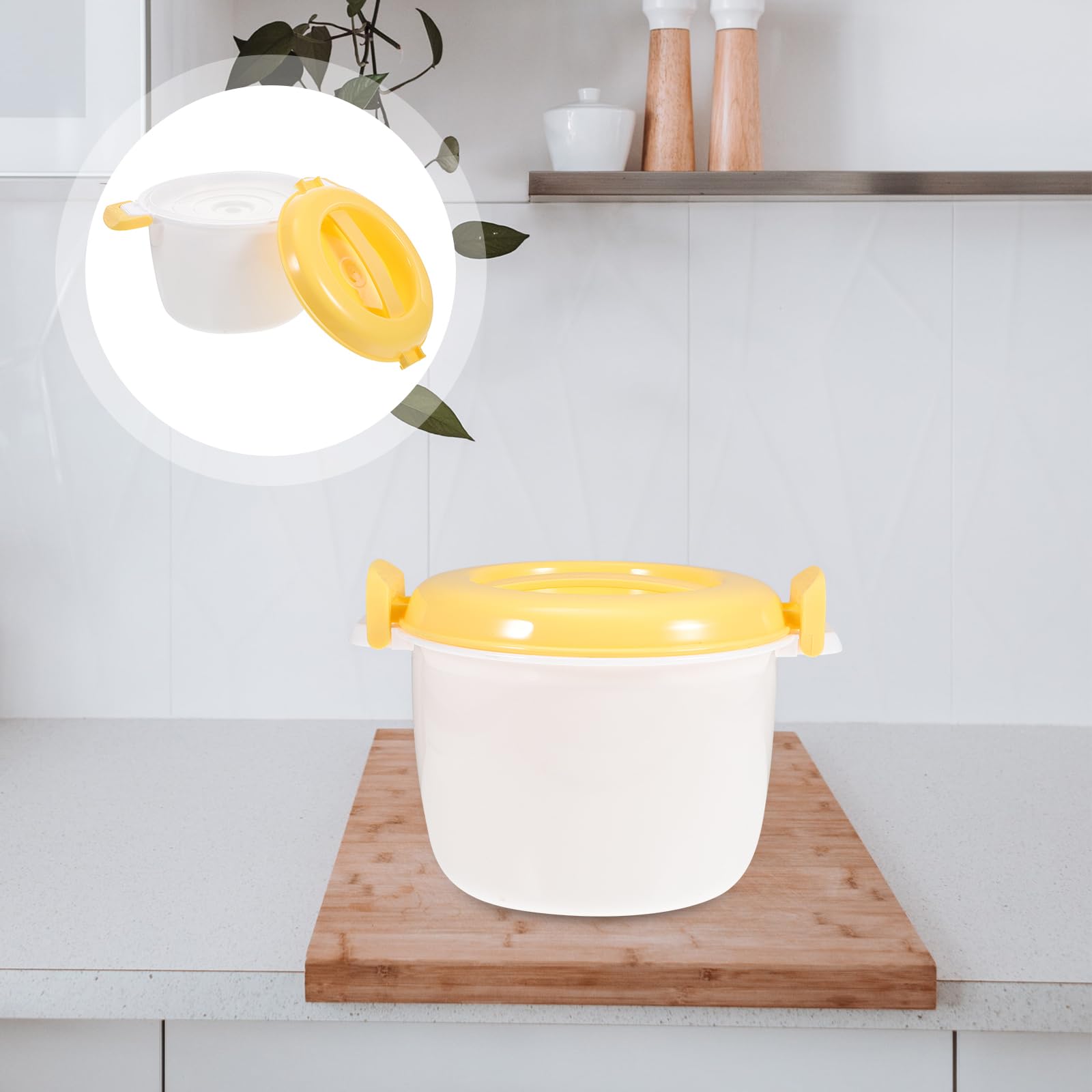 **Didiseaon Mini Rice Cooker - Portable Microwave Steamer for Rice, Pasta & Vegetables | Perfect for Travel, Dorms & Small Kitchens**