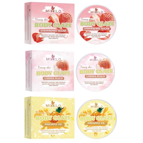 Anti-Aging Body Moisturizer Cream for Women - Skin Hydration & Glow Treatment, 3-Pack - Perfect for Dry Skin Care, Night Routine & Gift Sets