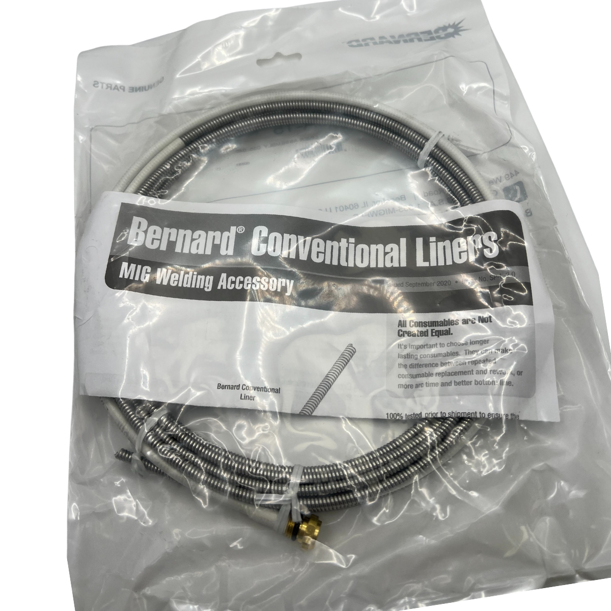 Bernard Universal Conventional Liner .035 .045 L3A 15 - Premium Welding Consumables for MIG and TIG Welding | Ideal for Automotive, Construction & Metal Fabrication Projects
