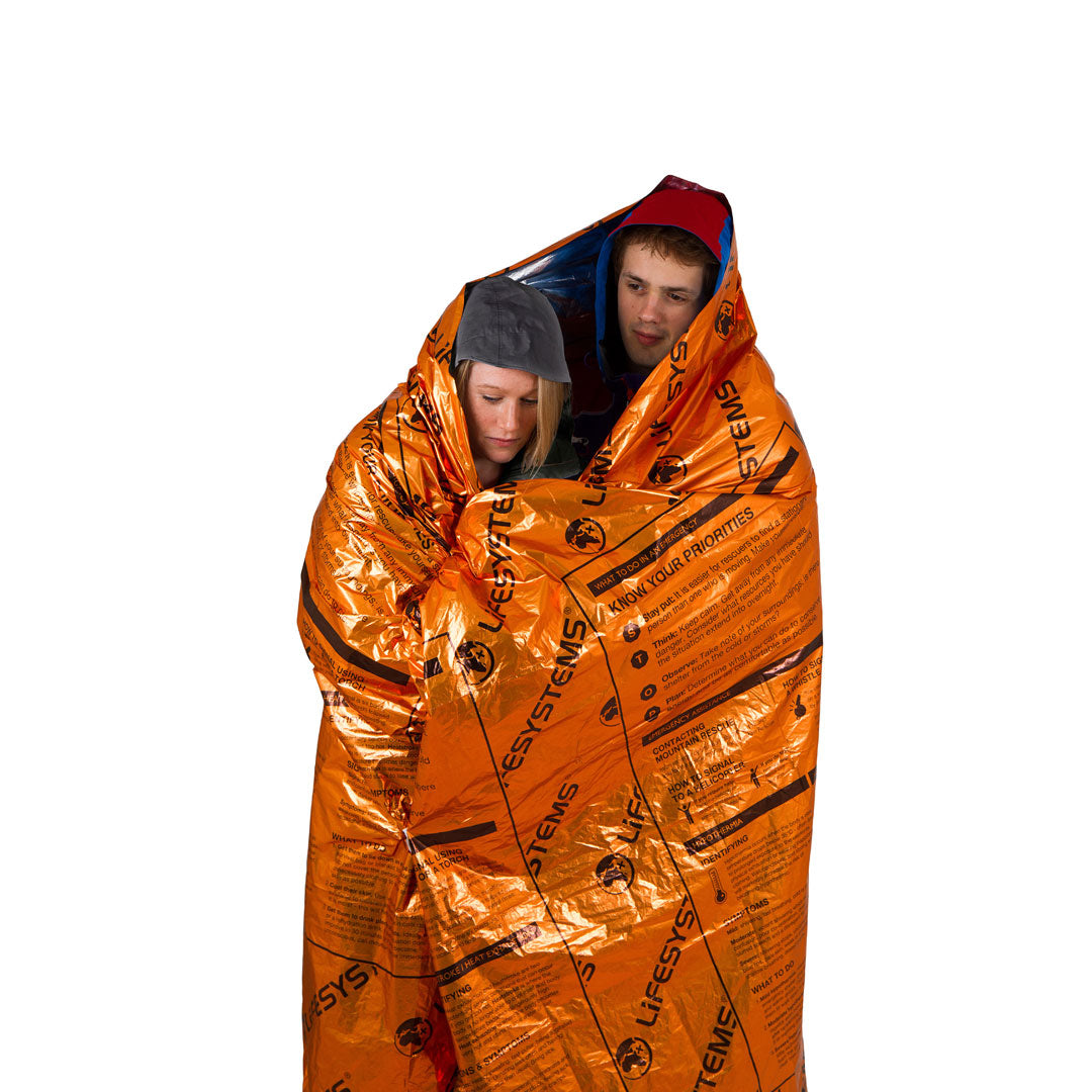 Lifesystems Heatshield Thermal Blanket Double - Emergency Survival Blanket for Outdoor Camping, Hiking & First Aid Kits - Compact & Lightweight Reflective Insulation