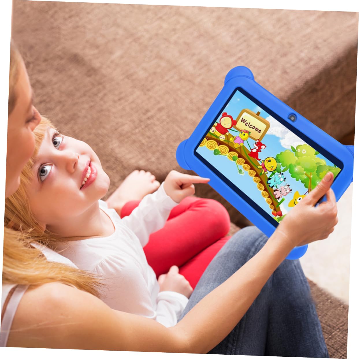 HEMOBLLO Kids Tablet - 7 Inch Android Tablet for Children with WiFi, Parental Controls & Pre-Installed Educational Apps | Perfect for Learning, Games & Entertainment at Home or Travel
