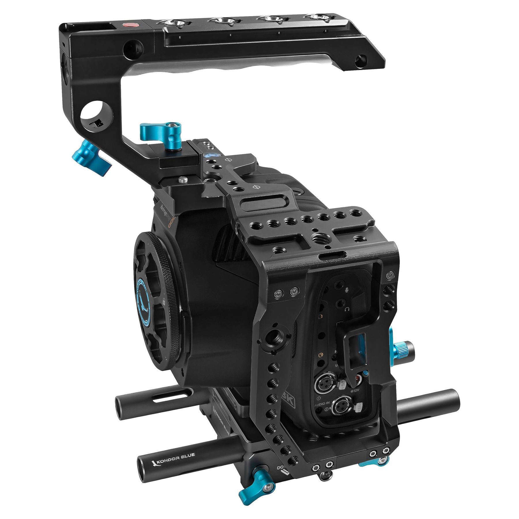 Kondor Blue Blackmagic Pocket 6K Pro Base Rig (Black) - Professional Camera Rig for Filmmaking, Vlogging & Content Creation