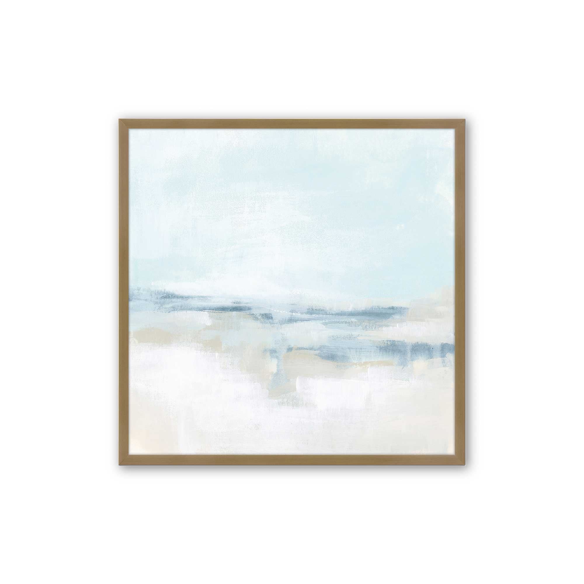 Cloudy Shoreline Hues II Print - Coastal Wall Art Decor for Beach House, Living Room & Office - Perfect for Nautical & Boho Home Decor