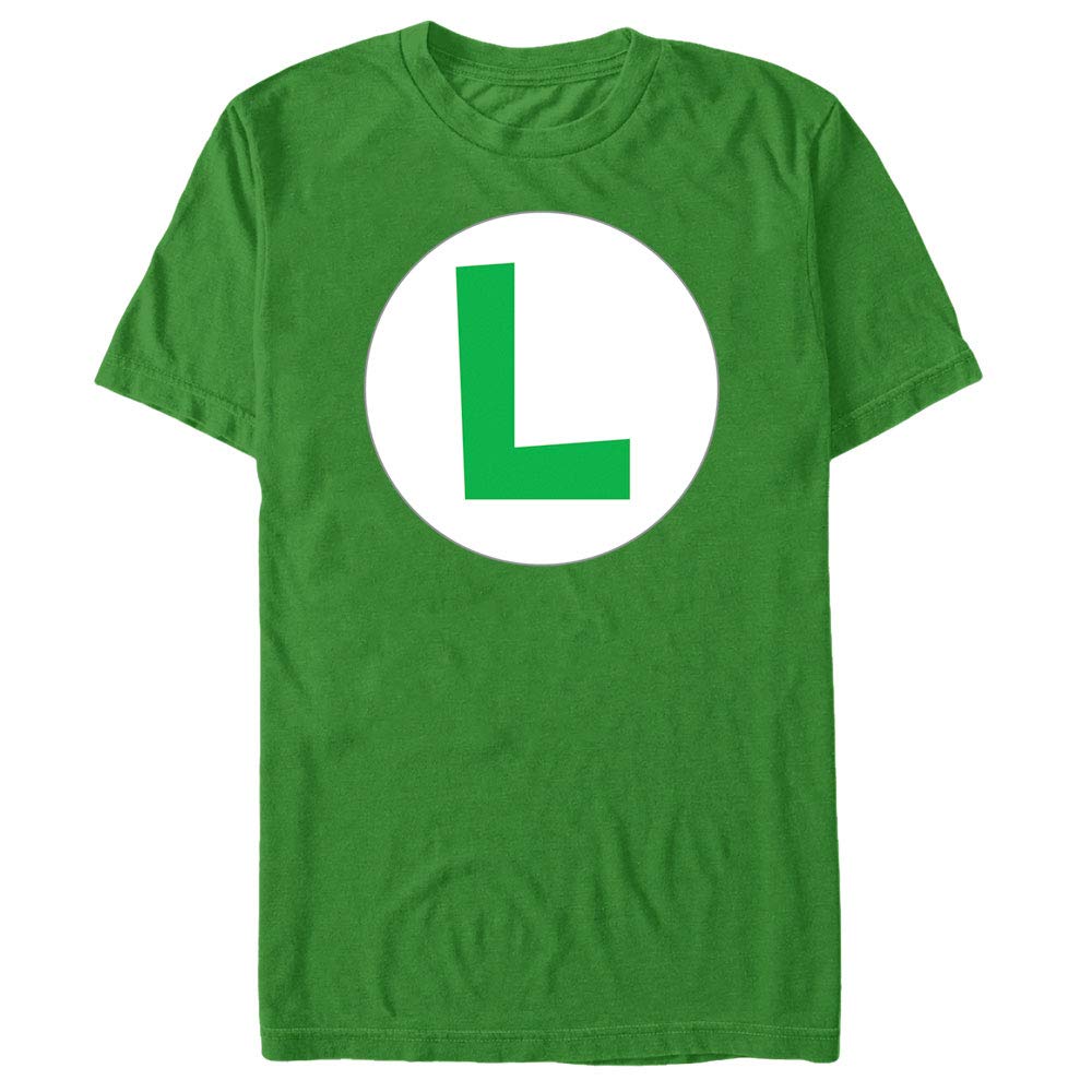 Nintendo Luigi Icon Men's T-Shirt - Casual Gaming Tee for Super Mario Fans | Perfect for Cosplay, Gaming Events & Everyday Wear