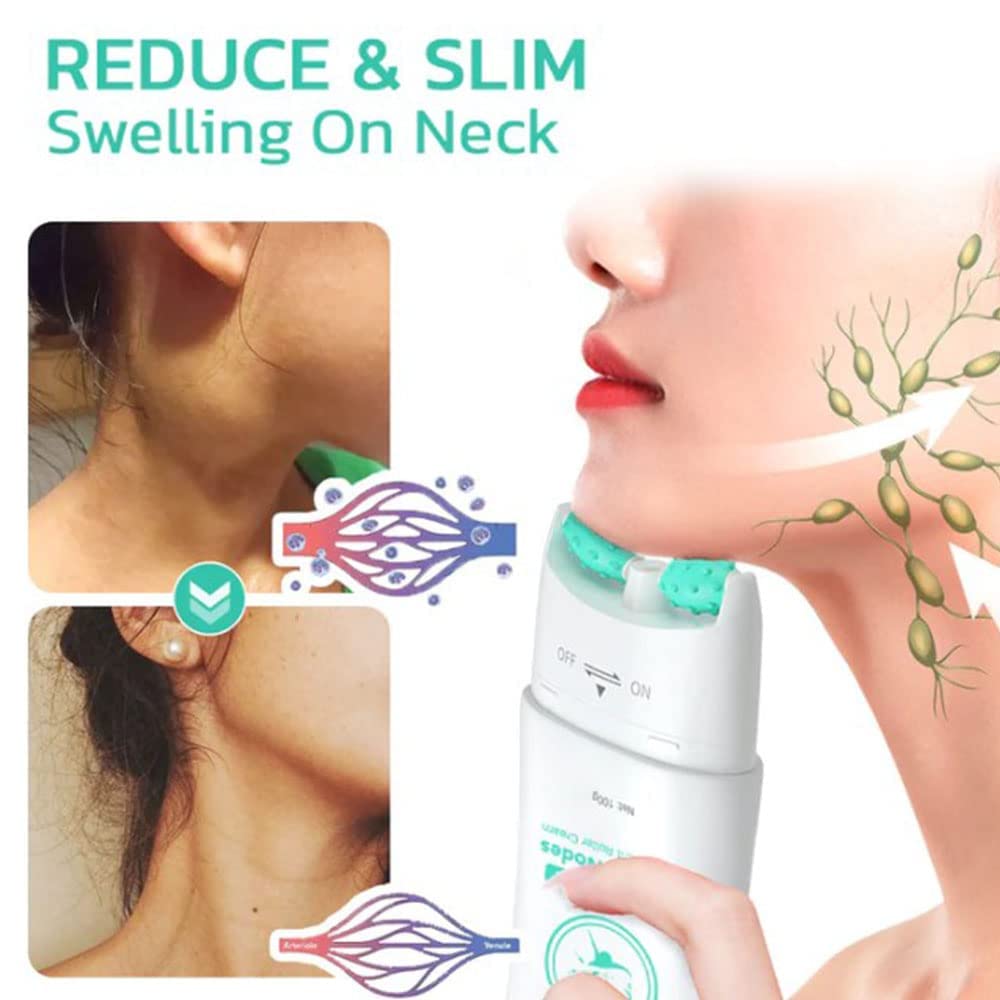 Gfouk Mandibular Lymph Nodes Treatment Roller Cream - Anti-Aging Face Massage Roller for Wrinkles & Fine Lines Reduction - 3 Pack for Daily Skincare & Lymphatic Drainage