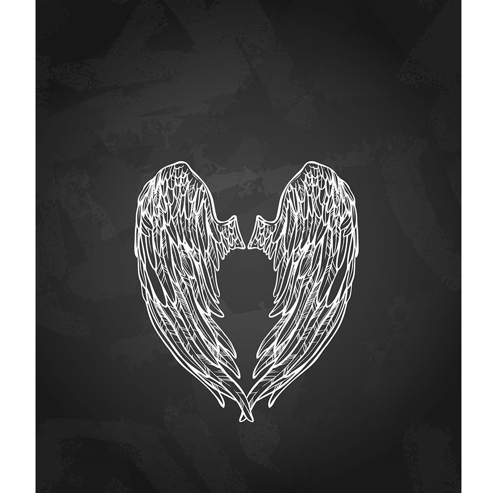 Angel Wings Printed Backdrop - Elegant Photography Background for Baby Showers, Christenings & Birthday Parties | Perfect for Photo Booths, Events & Home Decor