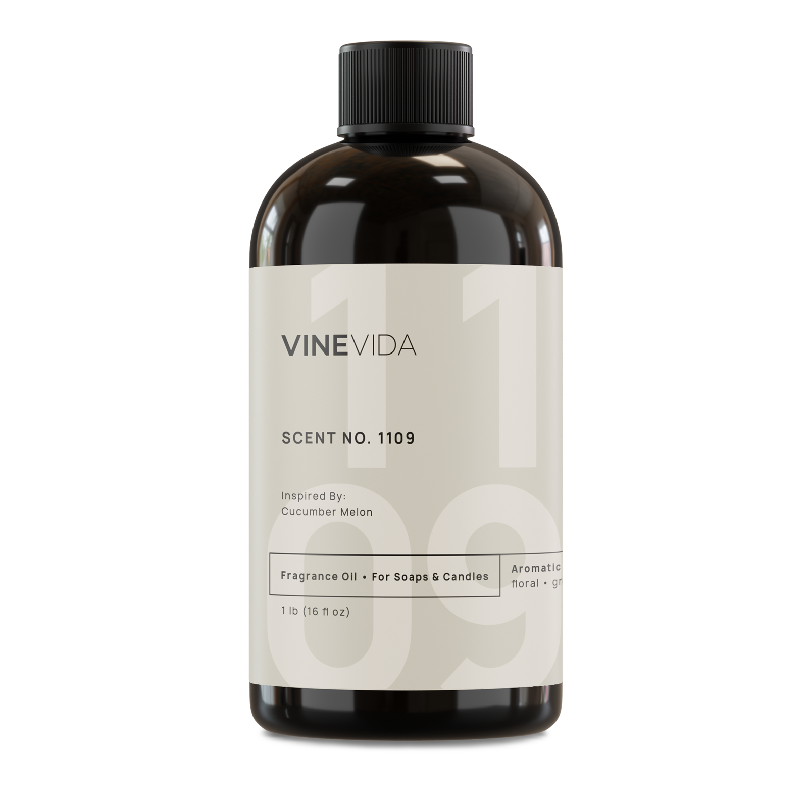 NO. 1109 Cucumber Melon Fragrance Oil for Soap Making & Candle Making - Inspired by Bath & Body Works - Perfect for DIY Home Spa, Aromatherapy & Relaxation