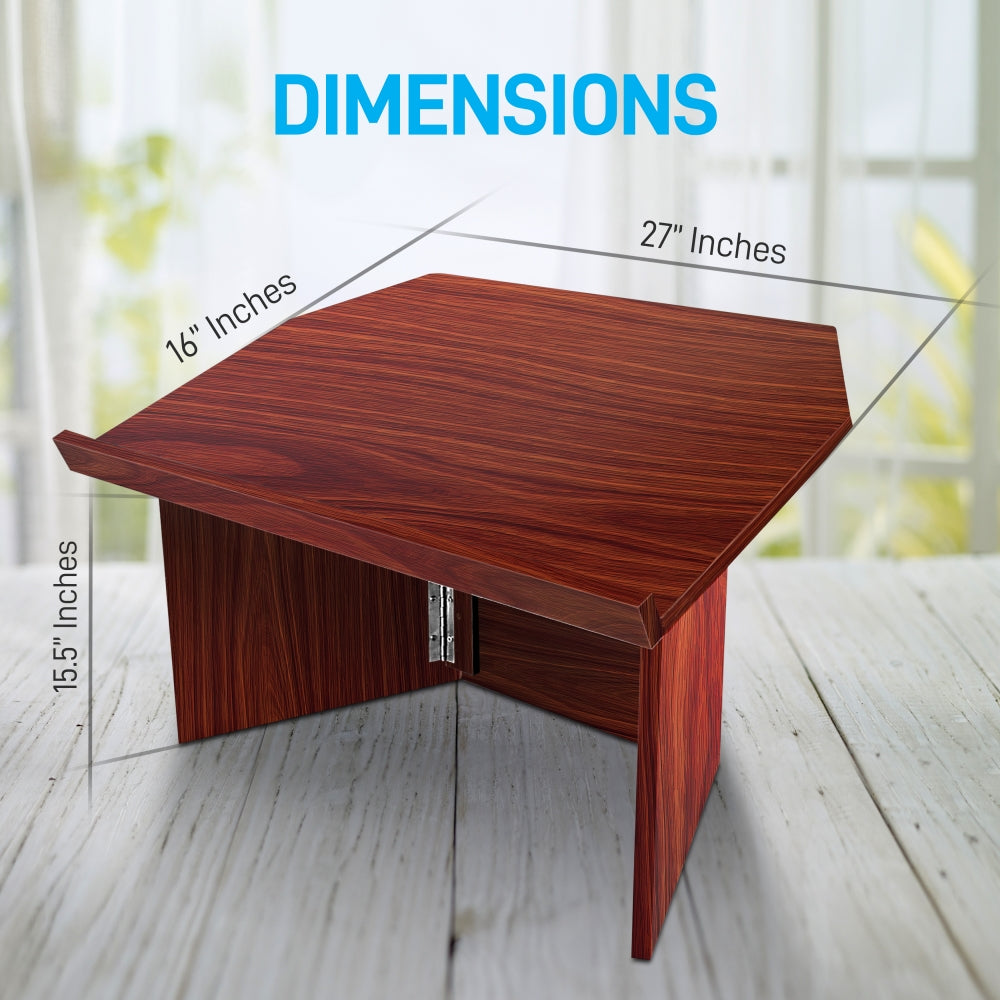 Portable Lectern Podium - Lightweight & Adjustable Standing Desk for Public Speaking, Teaching, and Presentations - Perfect for Classrooms, Churches, and Events