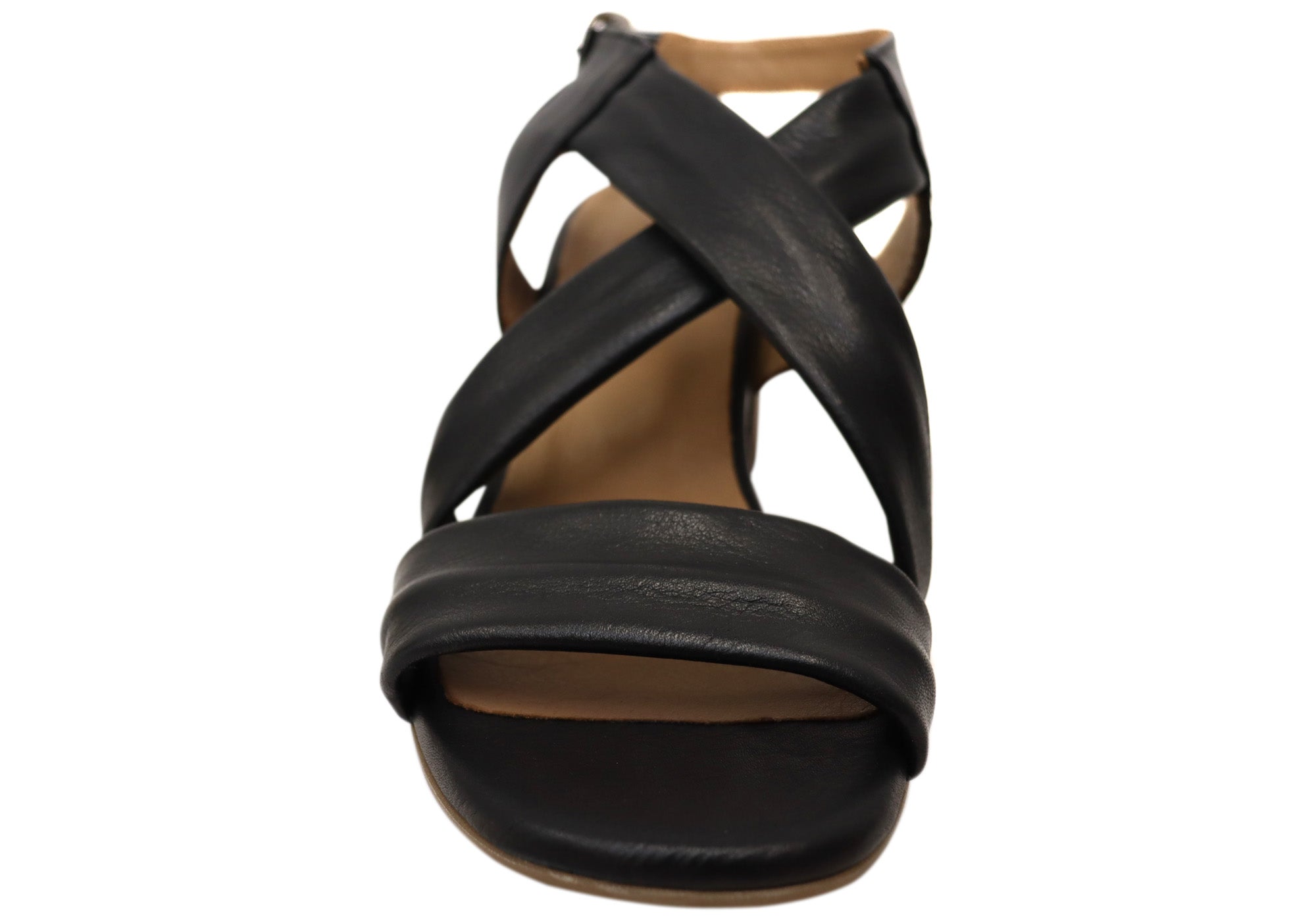 Orizonte Auckland Women's Comfortable European Leather Mid Heel Sandals - Perfect for Office, Wedding & Summer Outfits