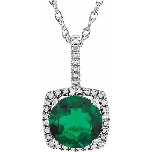 Lab Grown Emerald, Size-7 mm