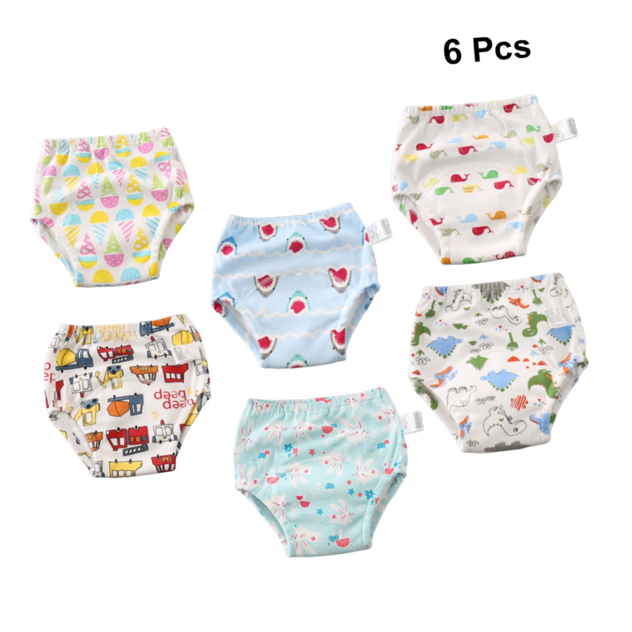 Wakauto 18 Pack Reusable Cloth Training Pants for Toddlers - Washable, Breathable, Leak Proof Underwear for Potty Training Boys & Girls | Daytime & Nighttime Use, Daycare, Travel, Home Use