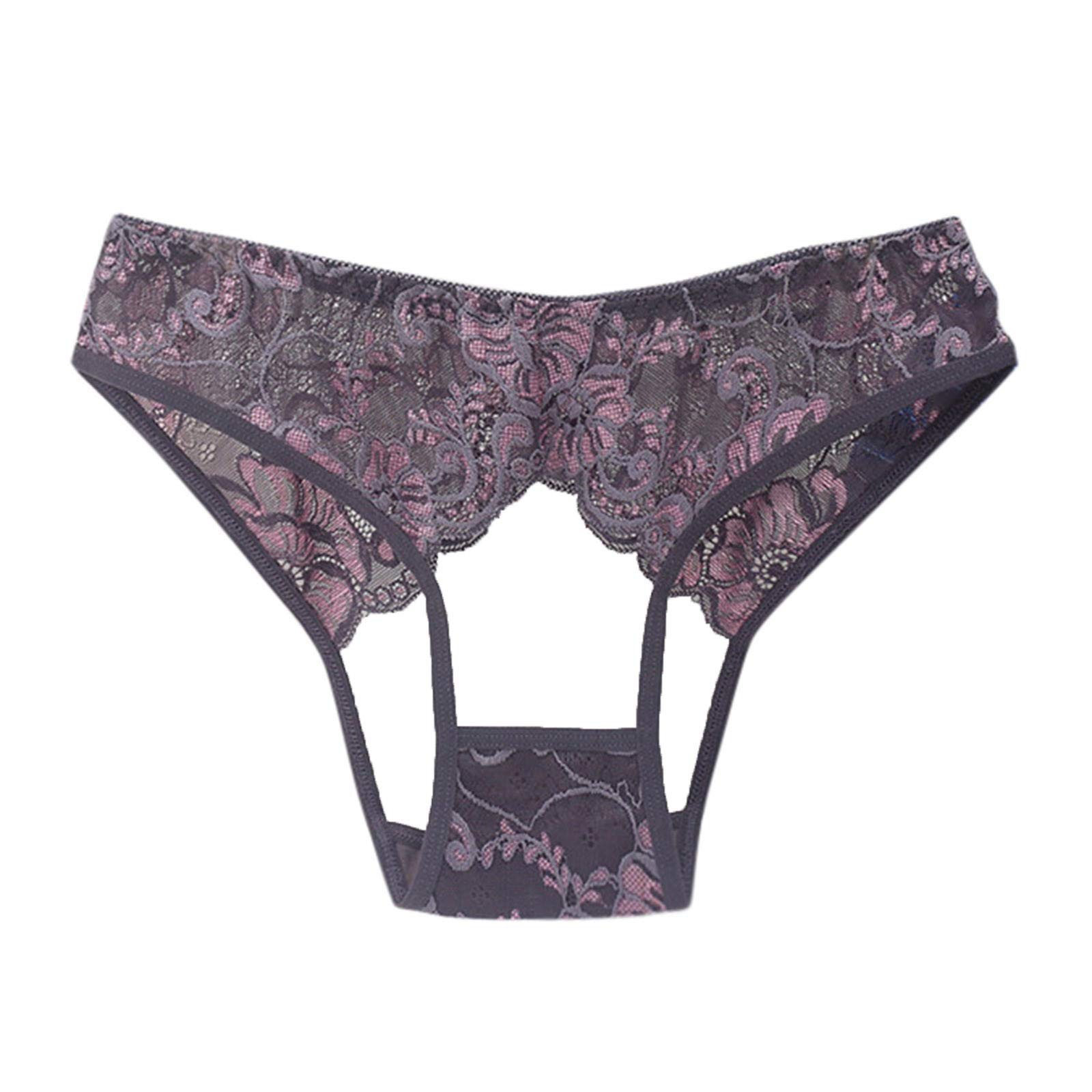 Sexy Lace Thong Panties for Women - Hollow Buttocks Sensual Underwear | Perfect for Date Night, Lingerie & Intimate Moments