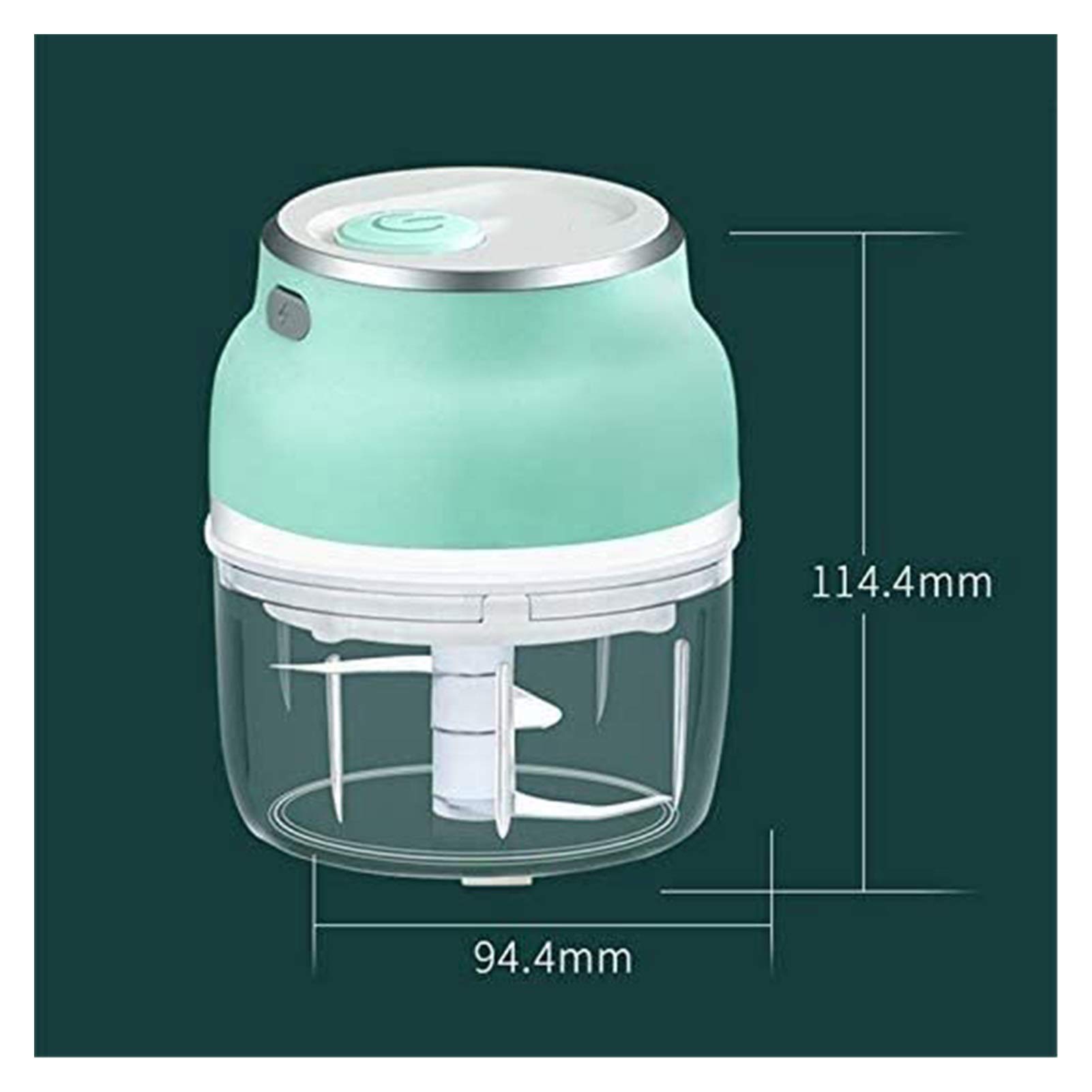 Electric Mini Garlic Chopper & Food Processor - 150ml Portable Kitchen Gadget for Chopping, Mincing & Grinding Garlic, Onions, Spices - Perfect for Cooking, Meal Prep & Seasoning Blending