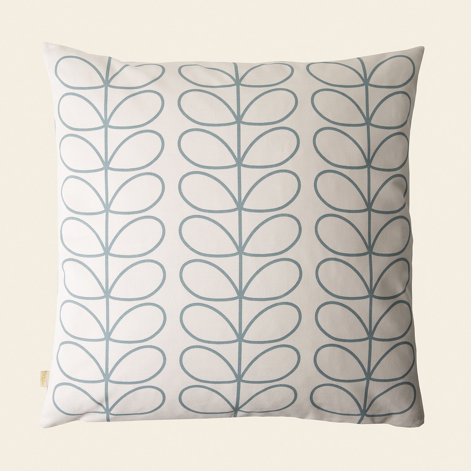 Small Linear Stem Cushion Duck Egg Blue - Decorative Throw Pillow for Sofa, Bed, Living Room & Nursery - Soft Home Decor Accent Pillow for Comfort and Style