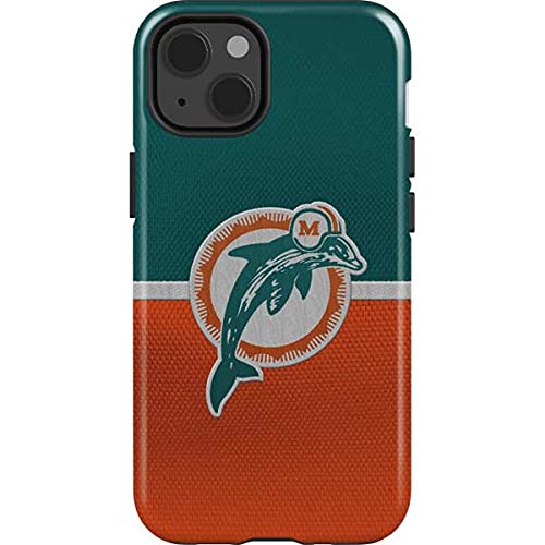 Officially Licensed NFL Miami Dolphins Vintage Impact Phone Case for iPhone 13 - Durable Protection with Stylish Team Design - Perfect for Game Days & Everyday Use
