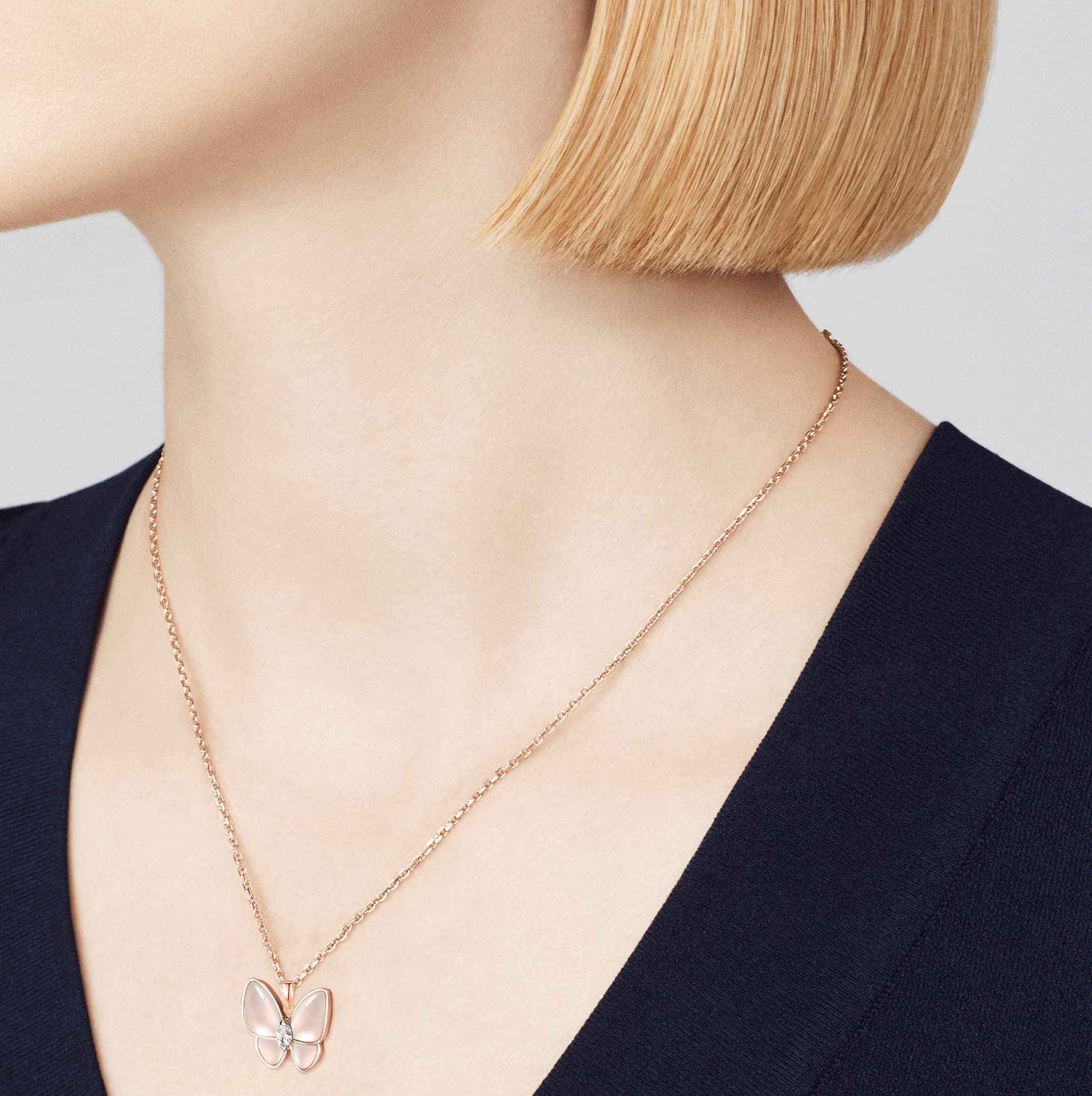 Elegant Gold Plated Butterfly Pendant Necklace for Women - 16+2 Inch Adjustable Chain - Perfect for Valentine's Day, Anniversary & Everyday Wear