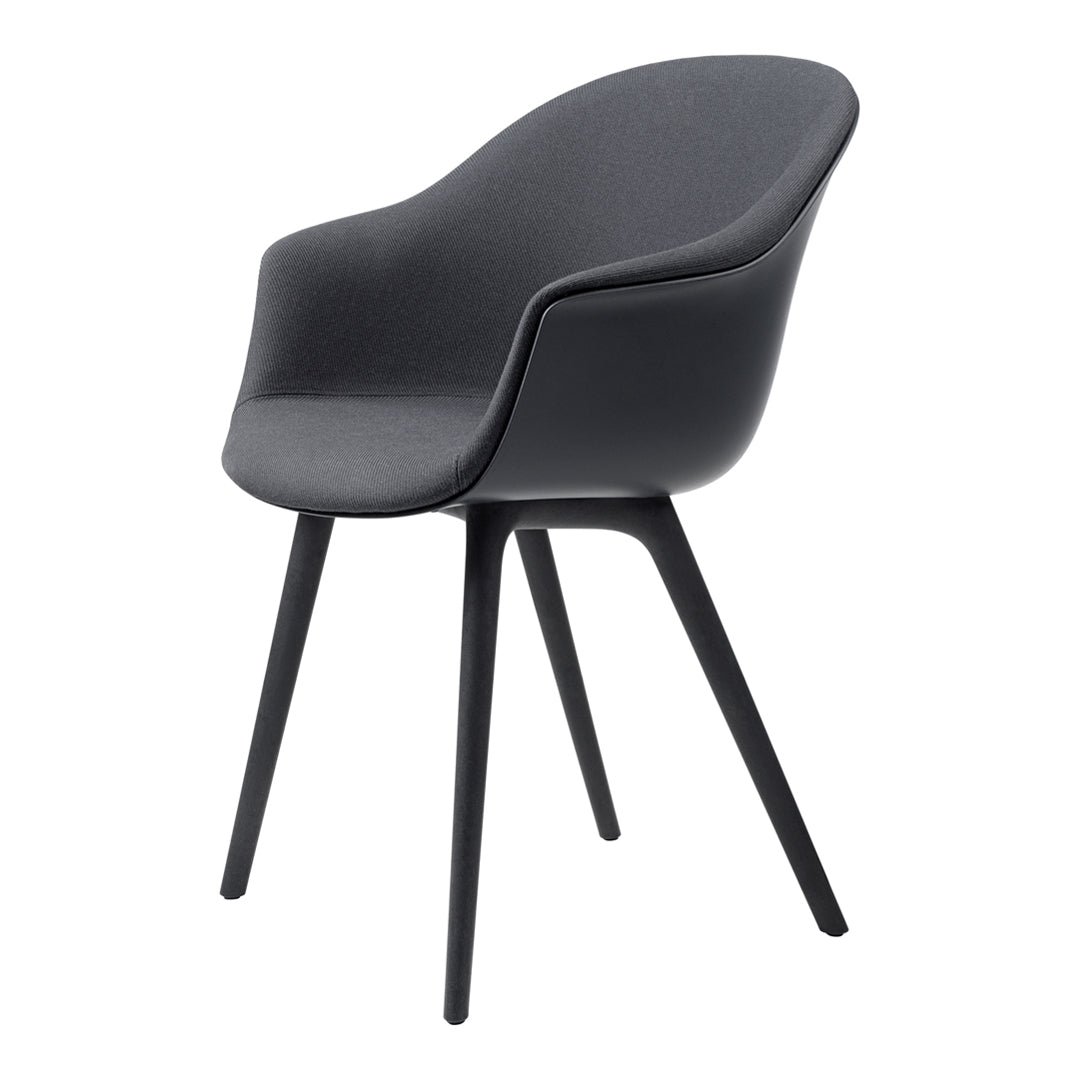 Bat Dining Chair - Modern Upholstered Seat with Sturdy Plastic Base - Perfect for Kitchen, Dining Room & Restaurant Use