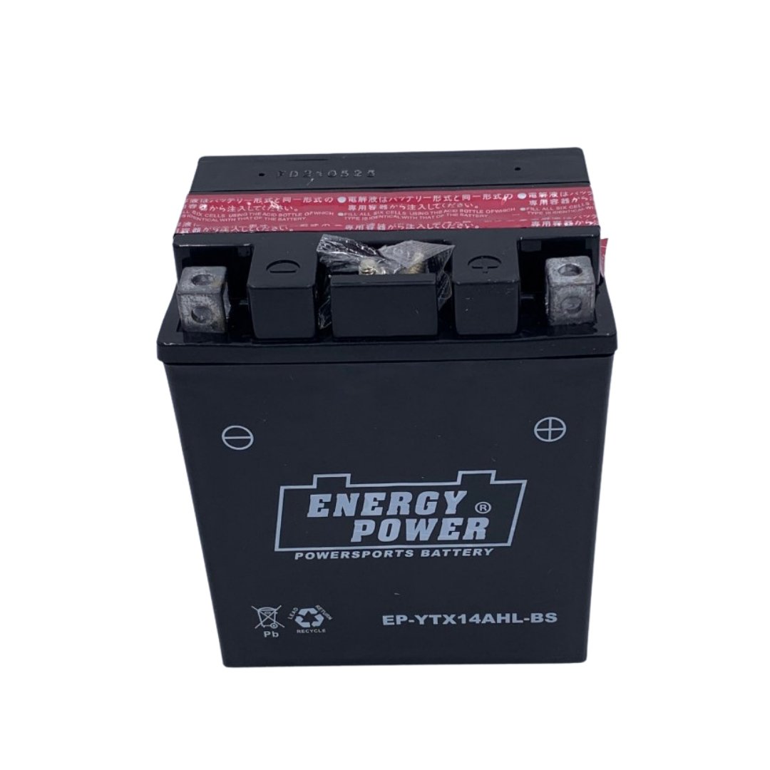 EP Motorcycle Battery YTX14AHL BS - High Performance Replacement for Yuasa Batteries | Perfect for Harley, Honda, Kawasaki & More Motorcycles