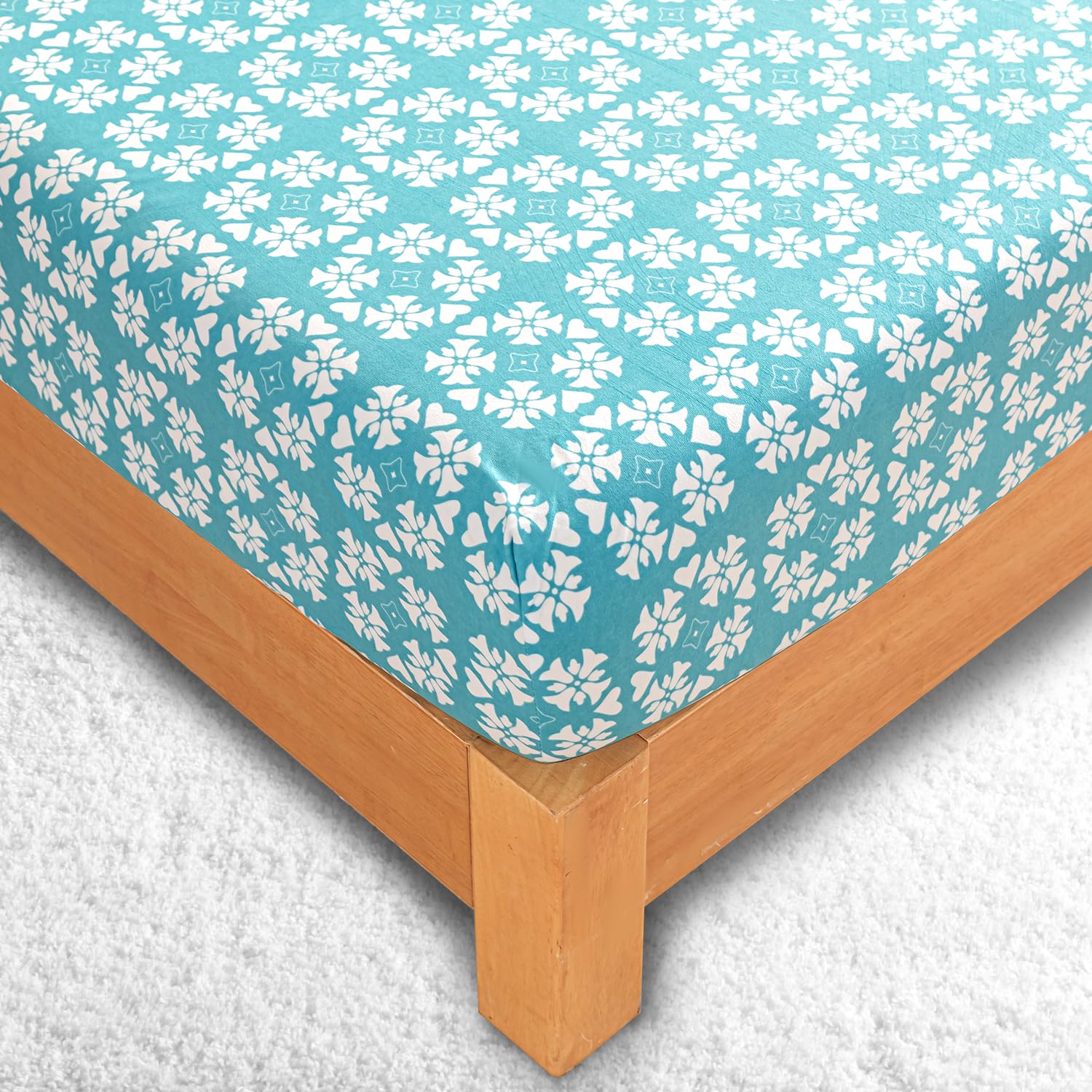 Ramesses Full Size Bed Sheet Set - 4 Piece Polyester Printed Microfiber Plush Flannel Bedding - Stain Resistant, Ultra Soft & Durable - Blue Bed Sheets for Cozy Winter Nights - Perfect for Guest Rooms, Dorms & Master Bedrooms