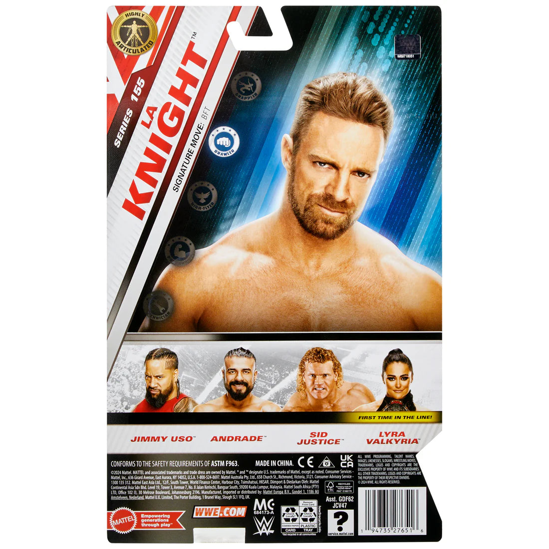 LA Knight WWE Main Event 155 - Official Wrestling Merchandise for WWE Fans - Perfect for Collectors, Gifts & Wrestling Events