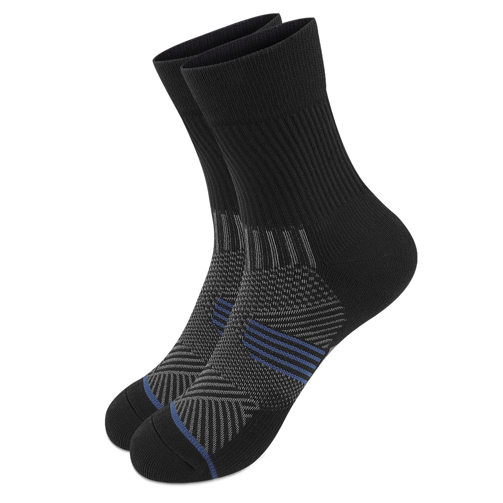 GECKOMAN x PAPLUS Compression Athletic Crew Socks for Men & Women - Moisture-Wicking Performance Socks for Running, Hiking & Sports - Best Workout Socks for Athletes