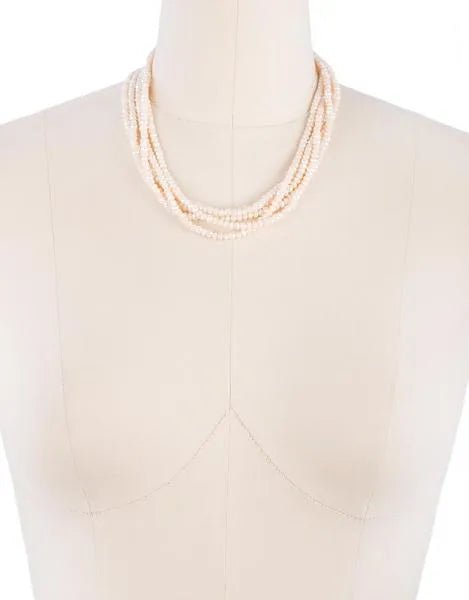 Elegant Short Crystal Pearl Necklace for Women - Perfect for Weddings, Parties & Everyday Wear