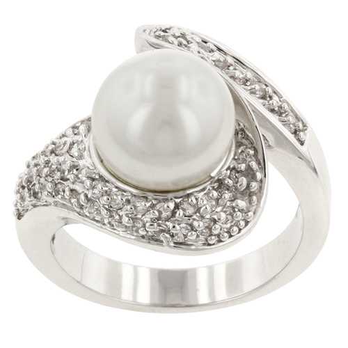 Triton Pearl Ring - Elegant Sterling Silver Pearl Jewelry for Women | Perfect for Weddings, Parties & Special Occasions