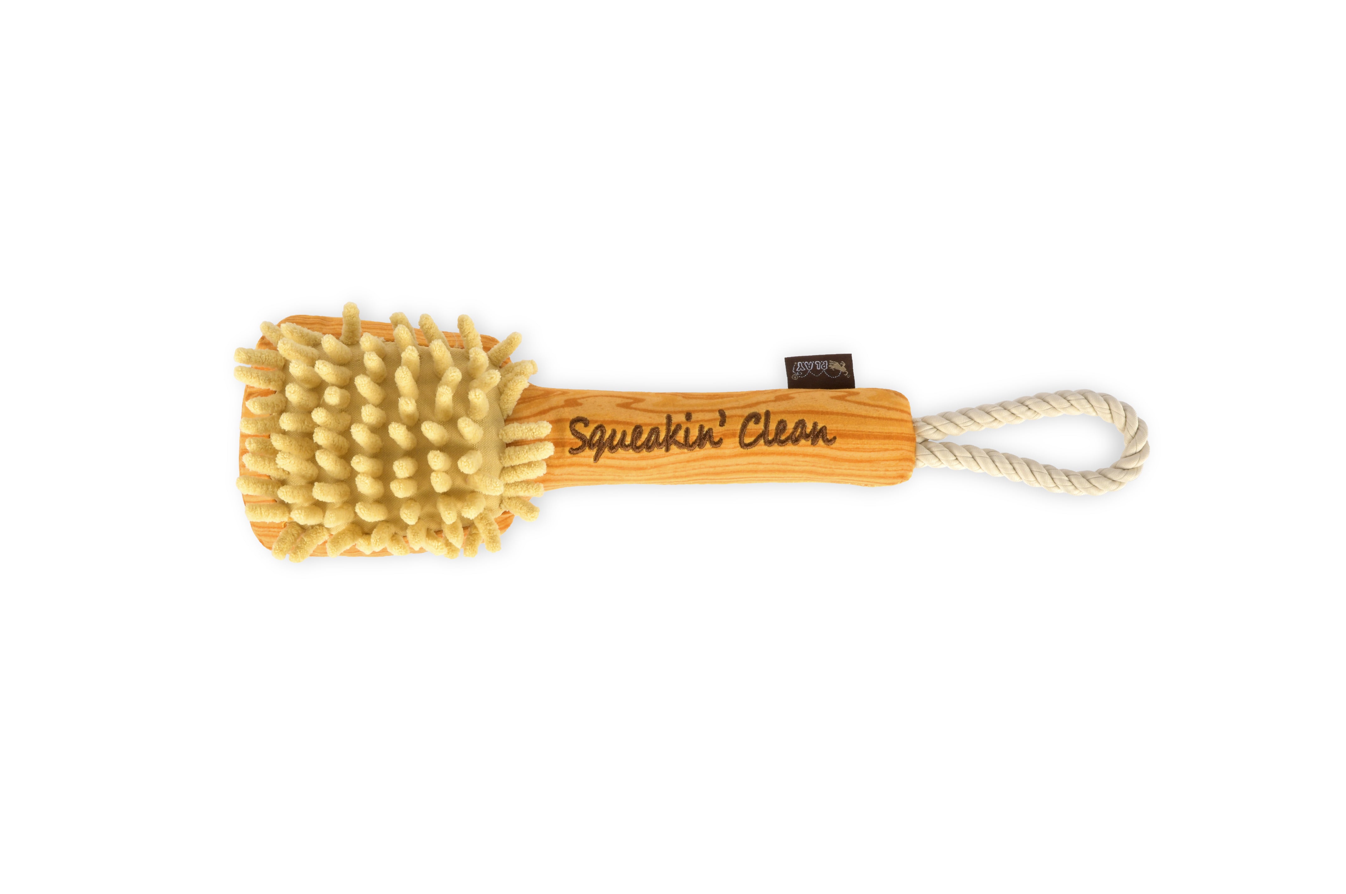 Splish Splash™ Dog Chew Toy - Plush Squeaky Barking Brush for Puppies & Small Dogs | Interactive Play, Teething Relief & Bath Time Fun | Pet P.L.A.Y.