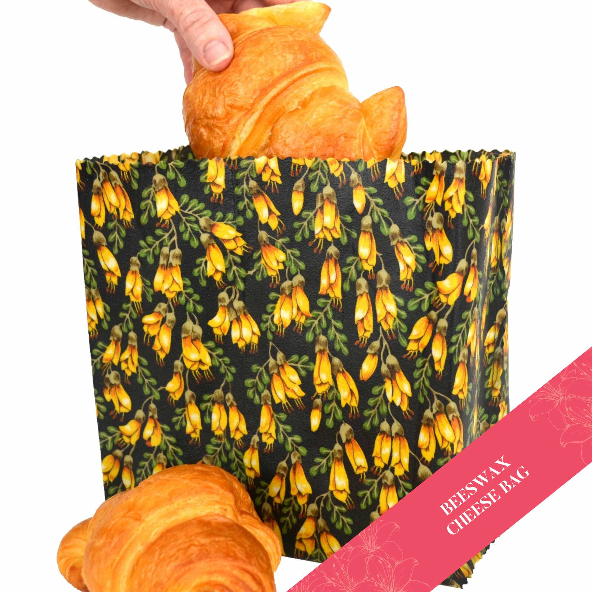 Premium Kowhai Gold Cheese Bag - Elegant & Durable Cheese Storage for Gourmet Lovers | Perfect for Picnics, Parties & Gourmet Gift Giving