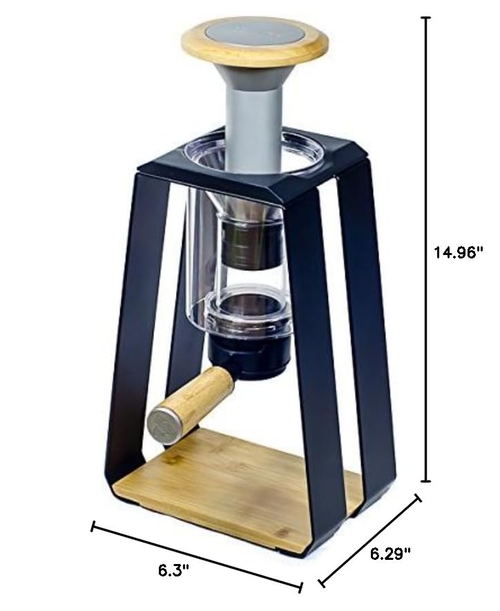 Trinity ONE 3-in-1 Coffee Maker - Drip, Immersion & Specialty Coffee Brewer in Black | Perfect for Home, Office & Camping Use