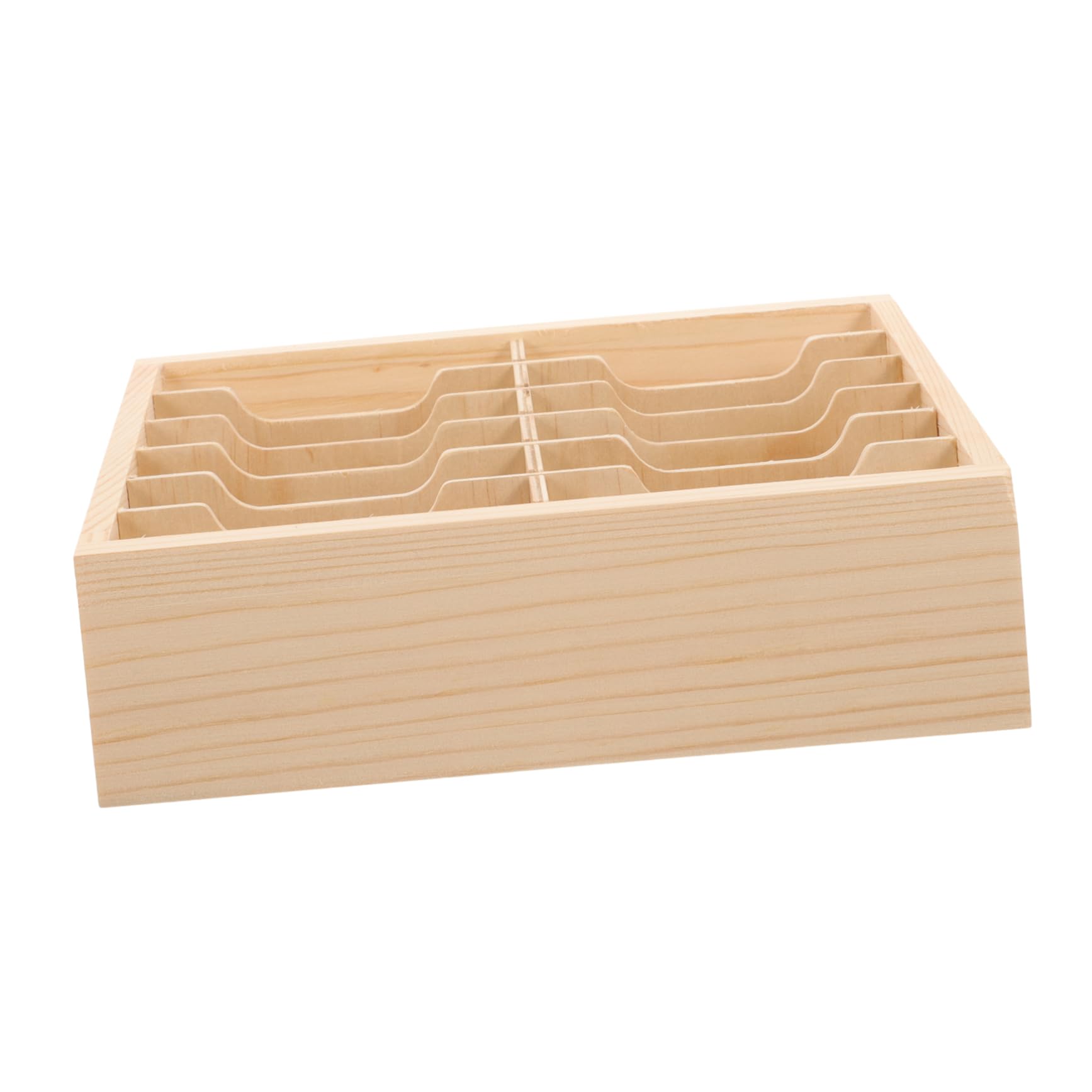 CANIGHT Wooden Phone Organizer Box - Stylish Mobile Phone Display Shelf with Cubes | Perfect for Home, Office, and Retail Store Organization