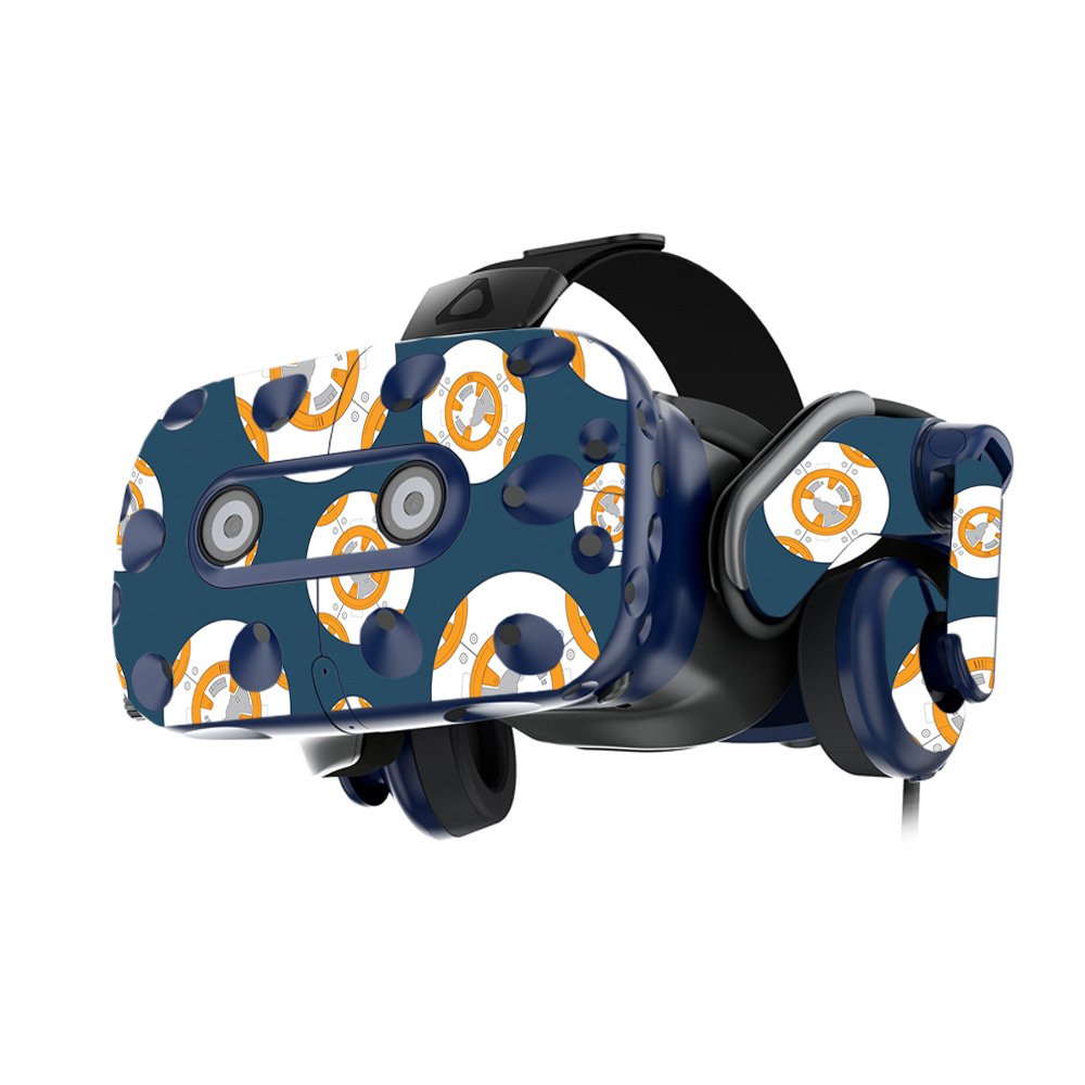 MightySkins Vinyl Decal Wrap Cover for HTC Vive Pro VR Headset - Mini Galaxy Bots Design | Protective, Durable Skin | Easy to Apply & Remove | Made in USA | Perfect for Gaming, VR Enthusiasts & Customization Lovers