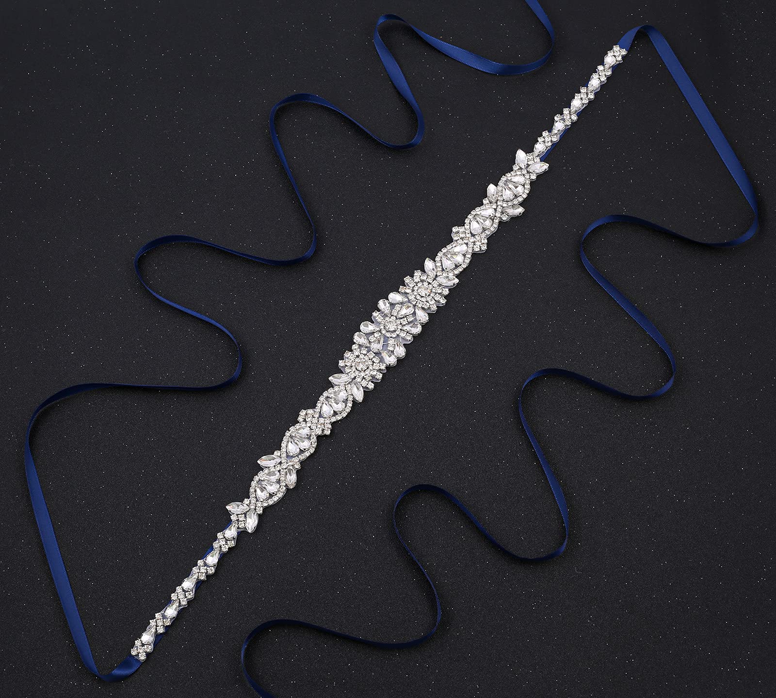Sparkling Rhinestone Wedding Belt for Bride & Bridesmaids - Elegant Crystal Sash for Wedding Dresses, Bridal Accessories | Perfect for Bridal Showers, Ceremonies & Formal Events