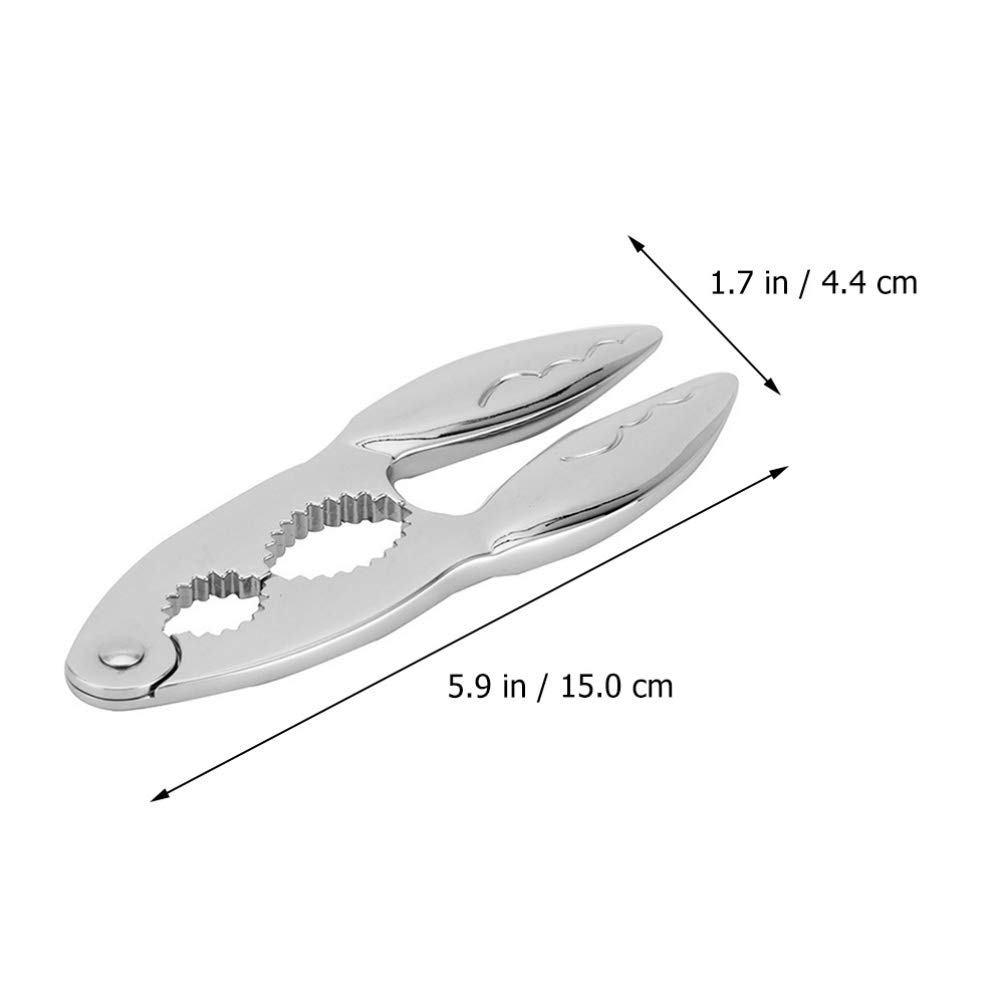 Premium Zinc Alloy Crab Claw Cracker Tool Set - Heavy Duty Crab Leg Shell Opener & Kitchen Pliers for Seafood Lovers | Perfect for Crab Legs, Lobster, Shellfish | Ideal for Home Cooking, Restaurants & Seafood Parties