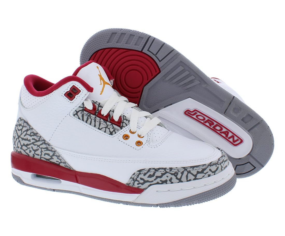 Jordan Boys Air Jordan 3 Retro Sneakers for Little Kids - Stylish Basketball Shoes for School, Play & Everyday Wear